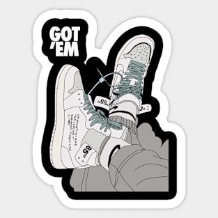 the cool shoe Sticker